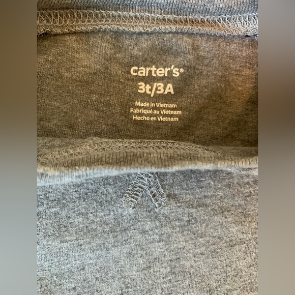 Carter’s Bundle. 2 Long sleeve shirts and 1 hoodie. Size 3T boys. - Picture 8 of 8